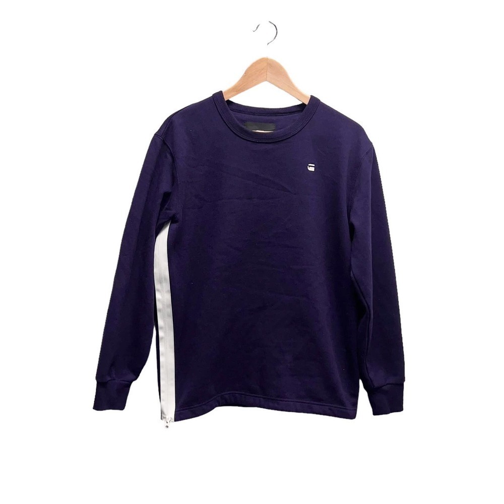 G-Star Raw Pullover Sweatshirt Core‎ Zip in Purple Men’s Size Small